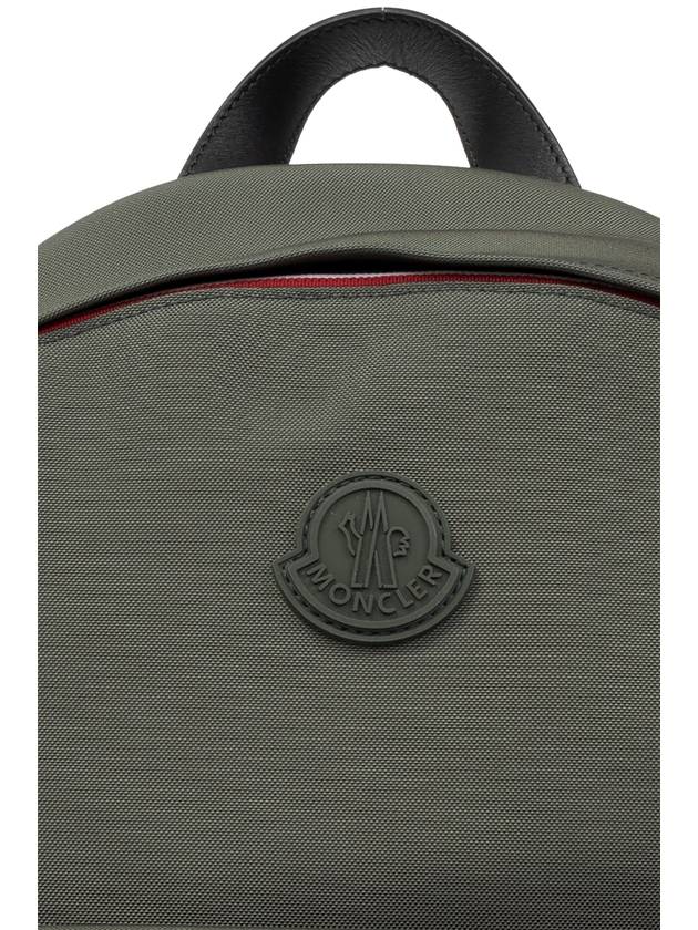 Moncler Backpack With Logo Patch, Men's, Green - MONCLER - BALAAN 6