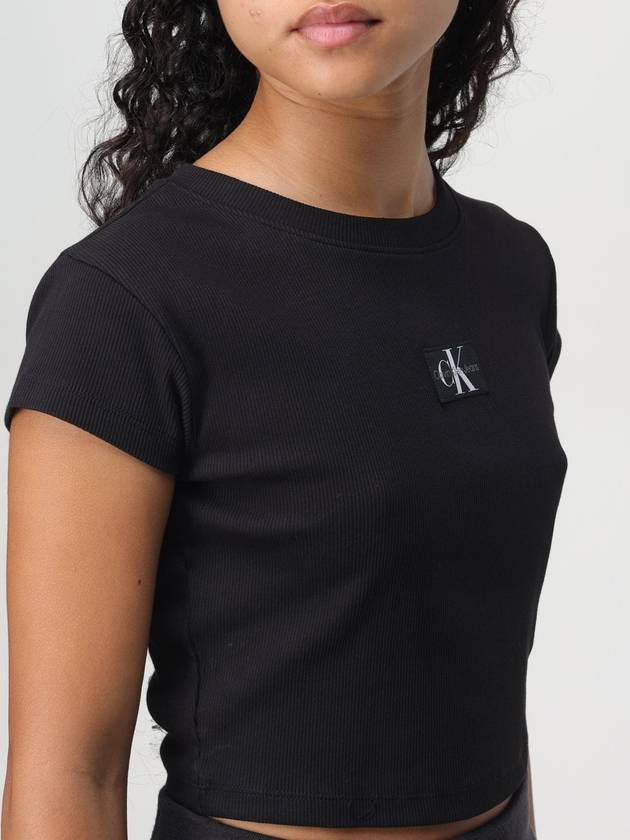 T-shirt Calvin Klein in lyocell a coste - CALVIN KLEIN - BALAAN 3