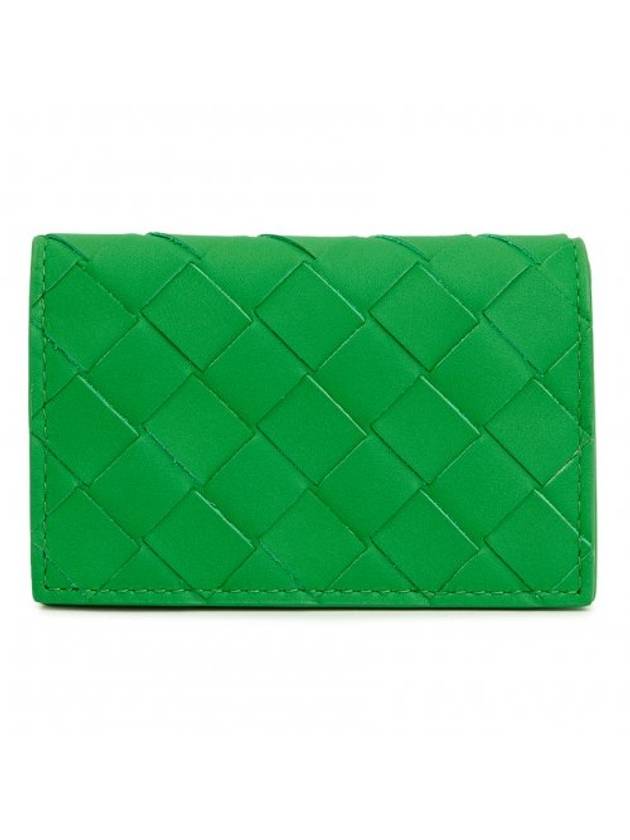 Intrecciato Folding Card Wallet Green - BOTTEGA VENETA - BALAAN 1