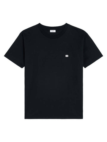 Triomphe Loose Logo Short Sleeve T-Shirt Black - CELINE - BALAAN 1