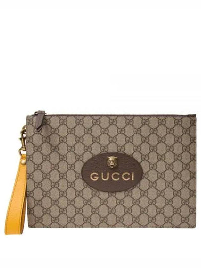 Neo Vintage GG Supreme Clutch Bag Beige Ebony - GUCCI - BALAAN 2