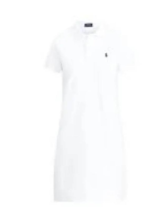 ReserveW Cotton Mesh Dress White - POLO RALPH LAUREN - BALAAN 1