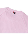 Women's Diagonal Wappen Crew Neck Sweatshirt Pink - THOM BROWNE - BALAAN 9