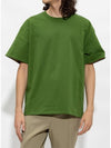 Double Layered Cotton Jersey Short Sleeve T-Shirt Green - BOTTEGA VENETA - BALAAN 2