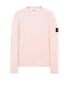 Raw Hand Cotton Crewneck Knit Top Pink - STONE ISLAND - BALAAN 2