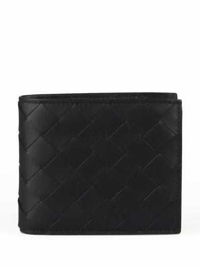 Intrecciato Bifold Half Wallet Black - BOTTEGA VENETA - BALAAN 2