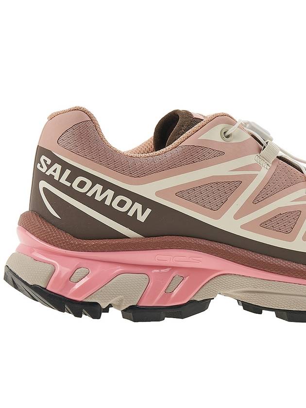 XT-6 Lace-Up Low-Top Sneakers Mahogany Rose - SALOMON - BALAAN 11