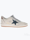 Ballstar Leather Low Top Sneakers Smoke Blue White - GOLDEN GOOSE - BALAAN 2