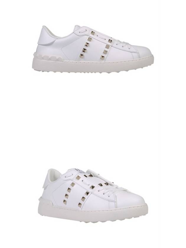 Men's Rockstud Untitled Low Top Sneakers White - VALENTINO - BALAAN 5