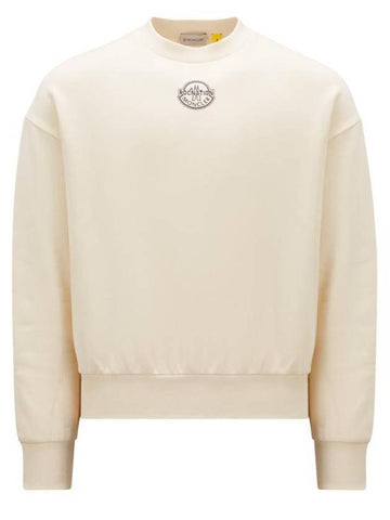 Genius Sweatshirt Ivory - MONCLER - BALAAN 1