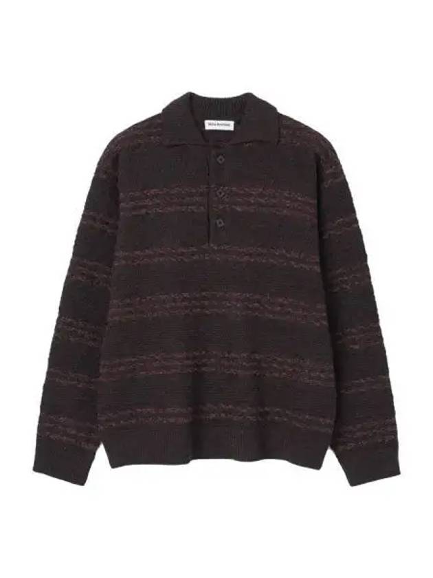 Milo Archive Twist Convex Collar Knit Brown - MILLO ARCHIVE - BALAAN 1