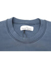 Garment Dyed Cotton Crewneck Sweatshirt Navy - STONE ISLAND - BALAAN 6