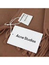 Logo Wool Fringe Scarf  Brown - ACNE STUDIOS - BALAAN 5