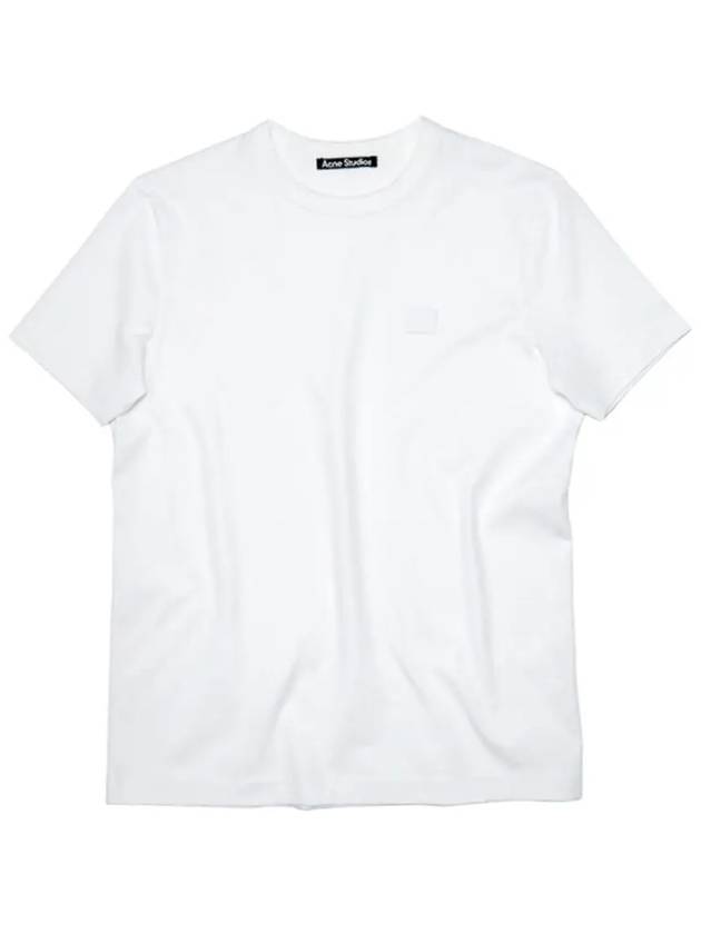 Face Patch Short Sleeve T-Shirt White - ACNE STUDIOS - BALAAN 3