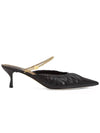 Colibri Lite Chain Ankle Strap Mule Heel Black - FENDI - BALAAN 2