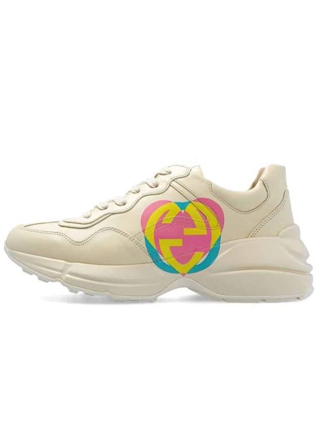 Rhyton Heart Low Top Sneakers Ivory - GUCCI - BALAAN 2