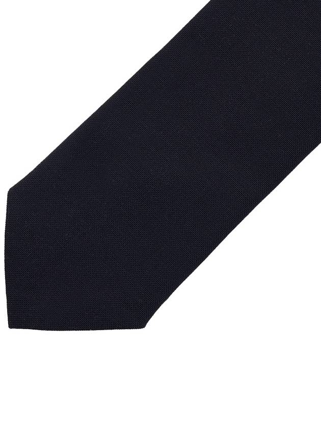 4-Bar Plain Wool Tie Navy - THOM BROWNE - BALAAN 6