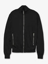 Reversible Wool Nylon Bomber Jacket Black - PRADA - BALAAN 2