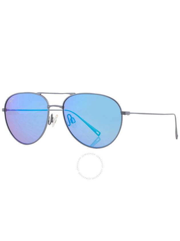 Maui Jim Walaka Blue Hawaii Pilot Unisex Sunglasses B885-03 57 - MAUI JIM - BALAAN 3