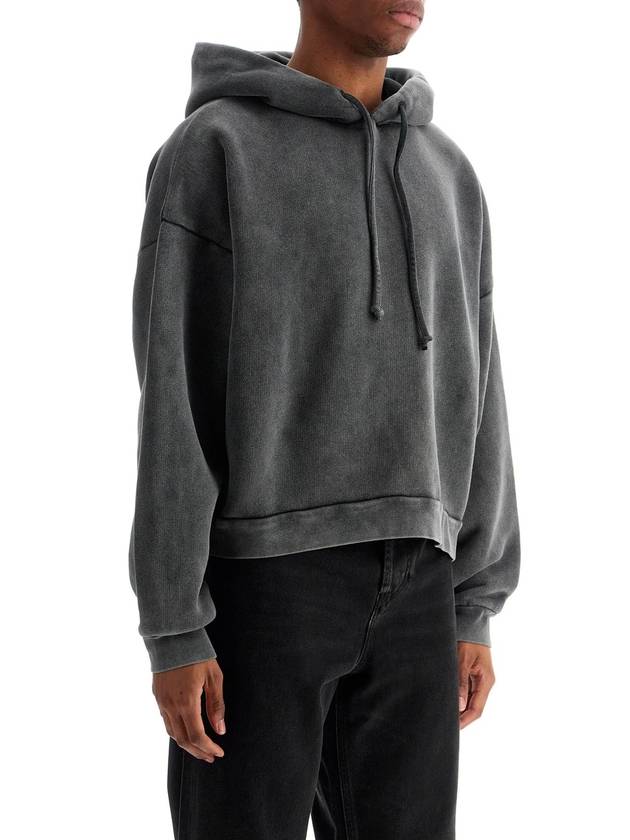 Logo Patch Hoodie Dark Grey - ACNE STUDIOS - BALAAN 4