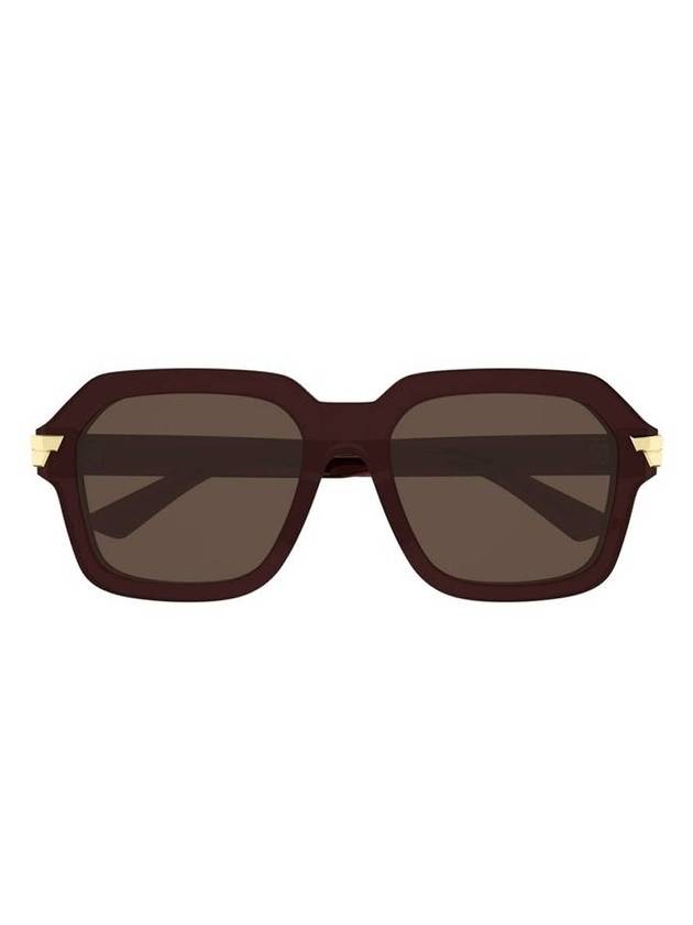 Eyewear Oversized Frame Sunglasses Brown - BOTTEGA VENETA - BALAAN.