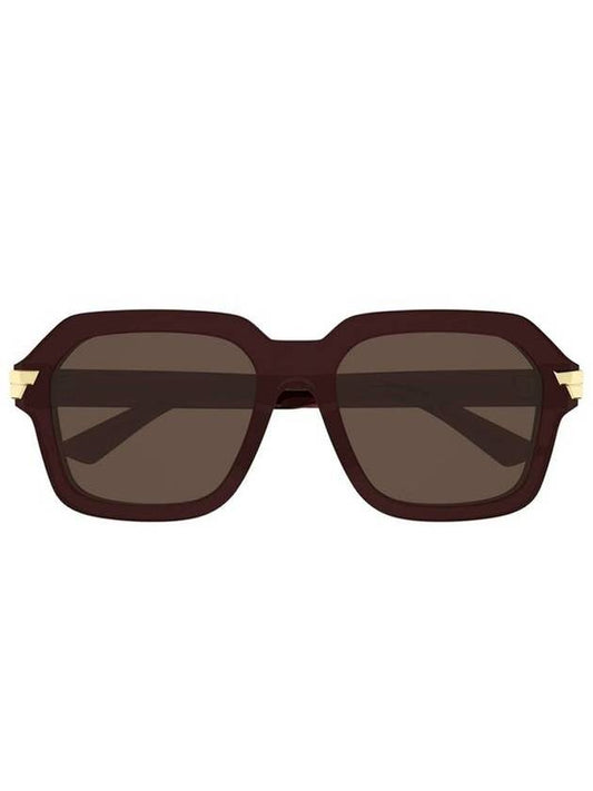 Eyewear Oversized Frame Sunglasses Brown - BOTTEGA VENETA - BALAAN.