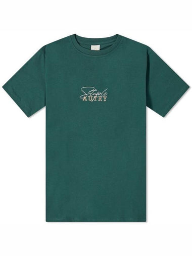 AUTRY T-SHIRT STAPLE MAN TINTO GREEN - AUTRY - BALAAN 1