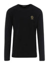 Medusa Logo Print Long Sleeve T-Shirt Black - VERSACE - BALAAN 1