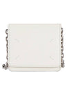 Embroidery Logo Chain Cald Wallet White - MAISON MARGIELA - BALAAN 1