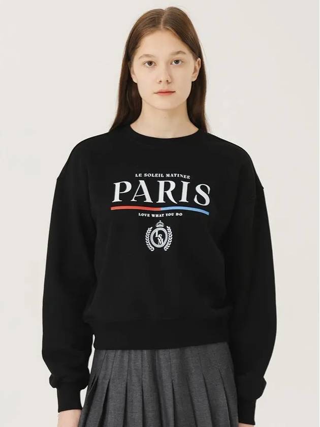 Standard Classic Paris Sweatshirt Black - LE SOLEIL MATINEE - BALAAN 3