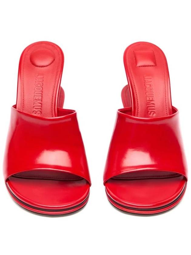 Jacquemus The Double Mule Sandals Heel Red - JACQUEMUS - BALAAN 3