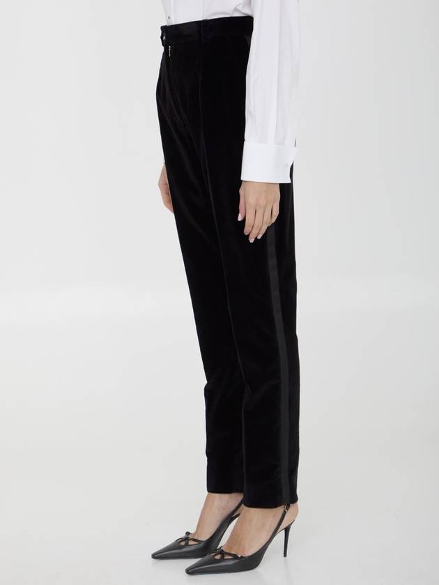 Velvet Tuxedo Pants - DOLCE&GABBANA - BALAAN 2