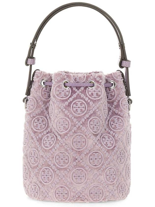 Tory Burch Mini "T Monogram" Bucket Bag - TORY BURCH - BALAAN 3