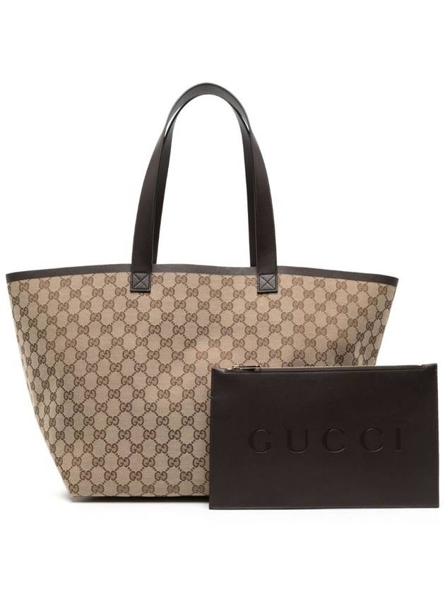 Totissima Medium Original GG Canvas Tote Bag Beige Brown - GUCCI - BALAAN 3