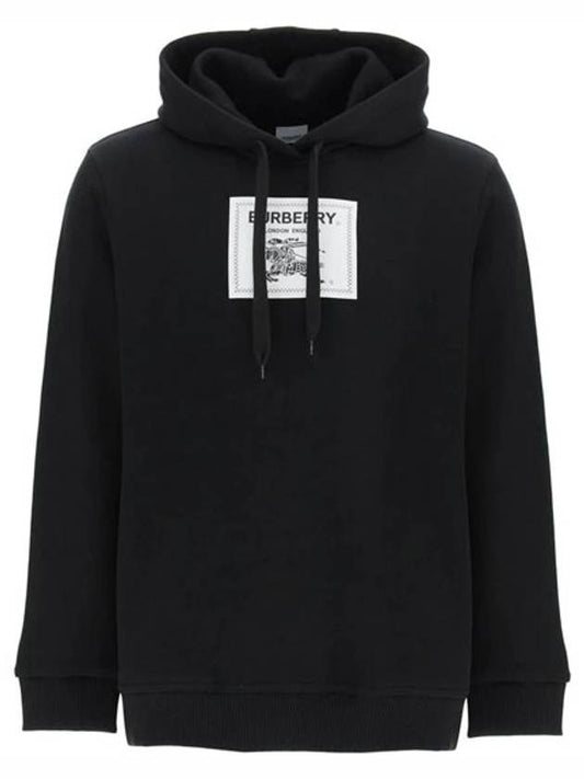 Men's Prorsum Label Cotton Hoodie Black - BURBERRY - BALAAN 2