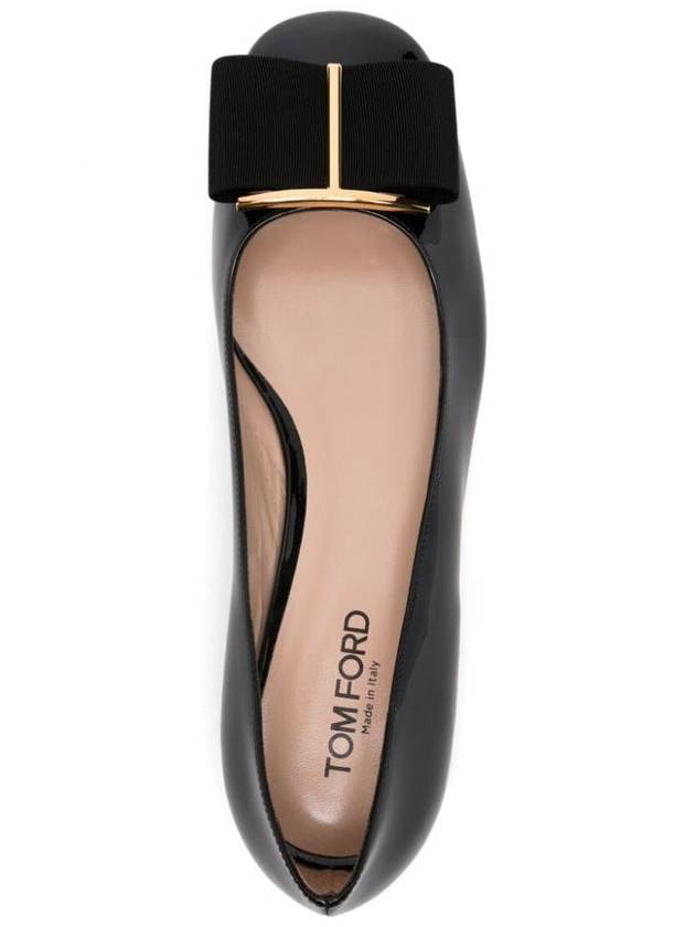 Tom Ford Patent Leather + Grosgrain Ballerina Shoes - TOM FORD - BALAAN 3