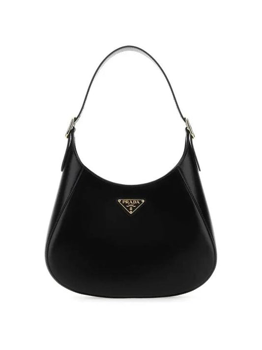 medium leather shoulder bag black - PRADA - BALAAN 1