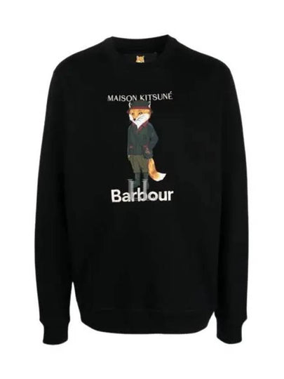 Logo Print Sweatshirt Black - BARBOUR - BALAAN 2