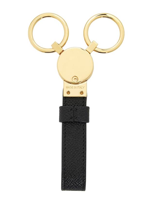 Gancini Keyring Black - SALVATORE FERRAGAMO - BALAAN 3