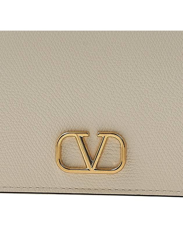 V Logo Flap Shoulder Bag Ivory - VALENTINO - BALAAN 7