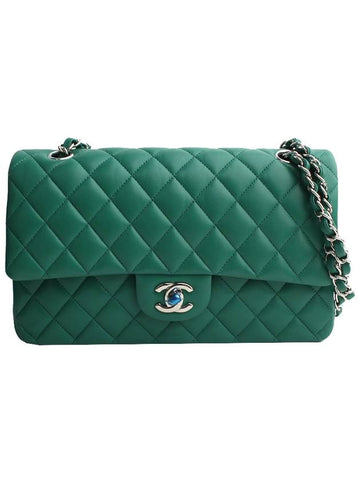 Classic medium green silver shoulder bag number 22 - CHANEL - BALAAN 1