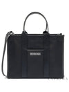 Logo Print Canvas Shopper Tote Bag Black - BALENCIAGA - BALAAN 2