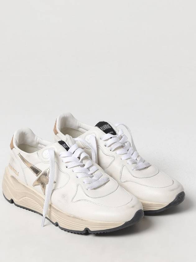 Running Sole Sports Low Top Sneakers Gold White - GOLDEN GOOSE - BALAAN 3