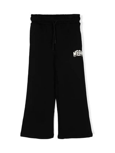 Kids Logo Training Pants Black F4MSJBFP227 110 - MSGM - BALAAN 1