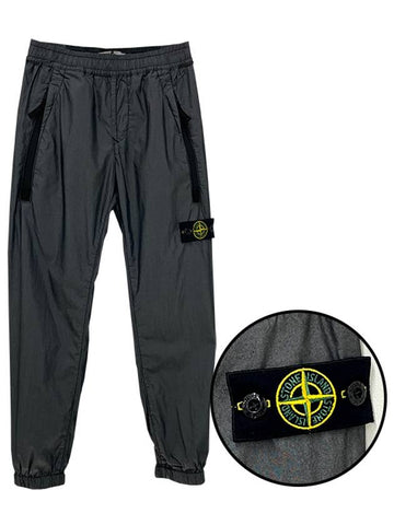 Kids Waffen Patch Fertig Banding Pants 6 8 Black 801630201 V0029 - STONE ISLAND - BALAAN 1