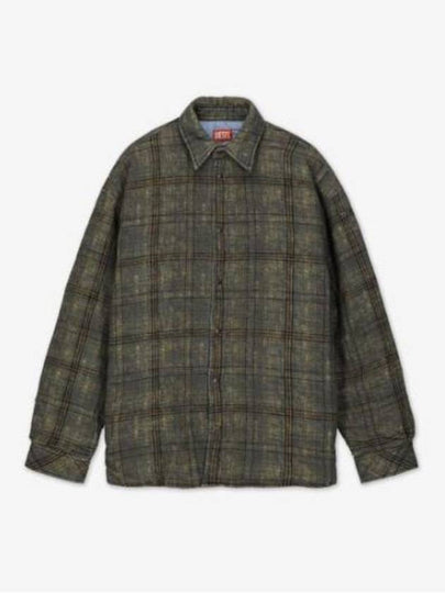 S Hamme Checked Slub Cotton Long Sleeve Shirt - DIESEL - BALAAN 2