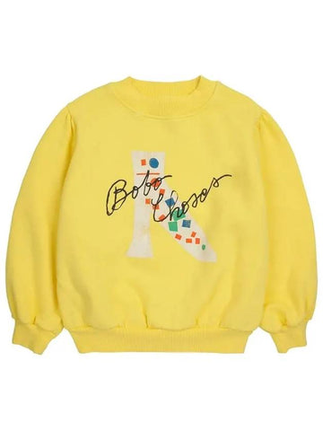 Kids Logo Graphic Sweatshirt Yellow B224AC054 721 - BOBO CHOSES - BALAAN 1