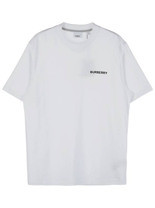 logo print short sleeve t-shirt white - BURBERRY - BALAAN 2