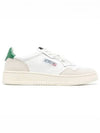 Medalist Suede Green Tab Low Top Sneakers White Beige - AUTRY - BALAAN 2