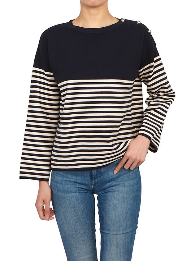 Otranto Knit Top Black White - MAX MARA - BALAAN 8